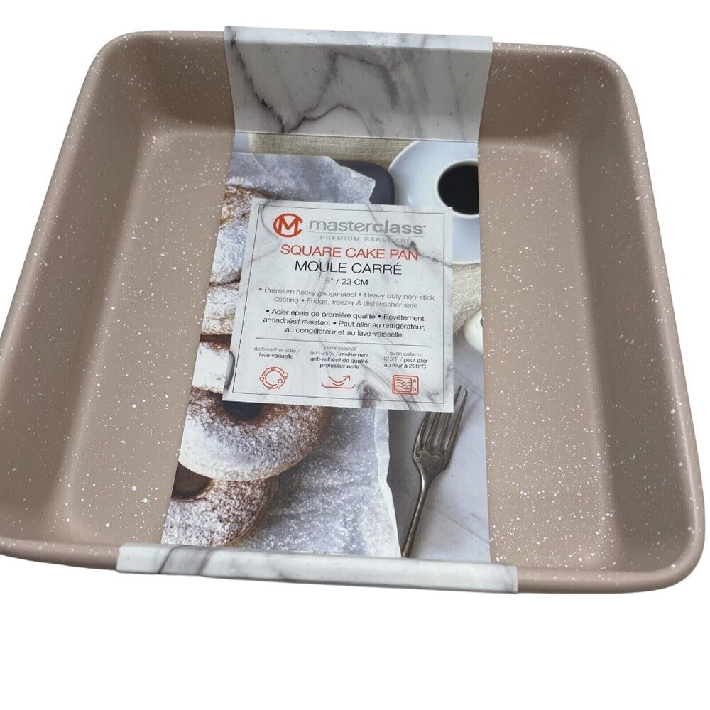 Master class 9"x9" Square Cake Pan Premium Baking Steel Non Stick NEW!